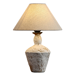 Настольная лампа с керамическим фактурным основанием и тканевым абажуром Eastern Tale варинант исполнения - 1 | Loft Concept в Ижевске