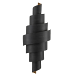 Бра в форме спирали черное с золотой внутренней отделкой Warm Glow варинант исполнения - 2 | Loft Concept в Ижевске