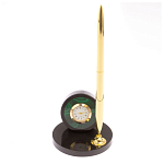 Часы настольные с ручкой из натурального камня Stone Clock варинант исполнения - 8 | Loft Concept в Ижевске