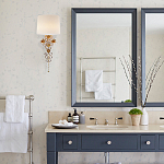 Бра с цветочным основанием и тканевым абажуром Tugella Flower Lamp варинант исполнения - 3 | Loft Concept в Ижевске