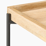 Журнальный стол с прямоугольной деревянной столешницей Urban Style Space варинант исполнения - 2 | Loft Concept в Ижевске