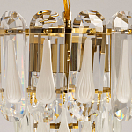 Люстра многоярусная с овальными прозрачными подвесками 28 см Harmonica варинант исполнения - 6 | Loft Concept в Ижевске