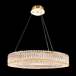 Люстра подвесная круглая из прозрачного хрусталя с золотым корпусом Selfsufficient варинант исполнения - 9 | Loft Concept в Ижевске