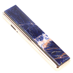 Зажигалка электронная с накладкой из натурального камня Содалит и с USB проводом для зарядки Stone Lighters варинант исполнения - 1 | Loft Concept в Ижевске