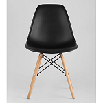 Пластиковый стул на ножках из массива бука Eames Black варинант исполнения - 4 | Loft Concept в Ижевске