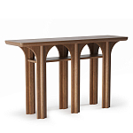 Консоль деревянная с арочным основанием Arch Passage варинант исполнения - 1 | Loft Concept в Ижевске