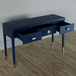 Дизайнерский Письменный стол Elsa Dreams Blue с тремя ящиками варинант исполнения - 4 | Loft Concept в Ижевске