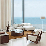 Кресло с обивкой из белого букле Armchair White Boucle варинант исполнения - 5 | Loft Concept в Ижевске