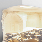 Встраиваемый в стену гипсовый светильник под покраску в античном стиле Antiquity Athena варинант исполнения - 11 | Loft Concept в Ижевске