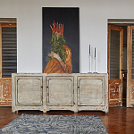 Комод в винтажном стиле с 3-мя дверцами Cardenas Chest of Drawers Vintage Beige варинант исполнения - 2 | Loft Concept в Ижевске