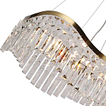Люстра подвесная волнистой формы с хрустальными подвесками Ludivine Lighting варинант исполнения - 3 | Loft Concept в Ижевске