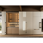 Кухонный гарнитур из камня и дерева с раздвижными дверцами TIVALÌ 2.0 Dada Engenereed Kitchen варинант исполнения - 2 | Loft Concept в Ижевске