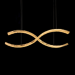 Люстра волнистой формы с фактурным хрустальным плафоном Light Delight варинант исполнения - 1 | Loft Concept в Ижевске