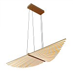 Люстра в виде распахнутых крыльев из тонких металлических планок Flight of Freedom варинант исполнения - 3 | Loft Concept в Ижевске