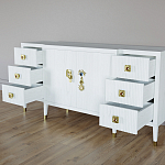 Большой Комод-буфет Elsa Dreams White с ящиками варинант исполнения - 6 | Loft Concept в Ижевске