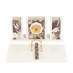Настольный письменный набор из мрамора и креноида с гербом России Marble Accessory варинант исполнения - 1 | Loft Concept в Ижевске