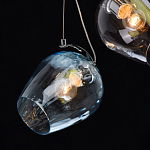 Люстра каскадная с 9-ю разноцветными стеклянными плафонами Kaleido варинант исполнения - 6 | Loft Concept в Ижевске