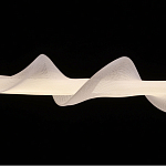 Люстра горизонтальная с волнистым белым плафоном Golden Swirl варинант исполнения - 6 | Loft Concept в Ижевске