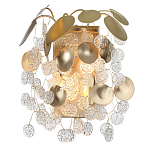 Бра с декоративными подвесками из прозрачного стекла в форме монеток FAIRYTREE Light варинант исполнения - 2 | Loft Concept в Ижевске