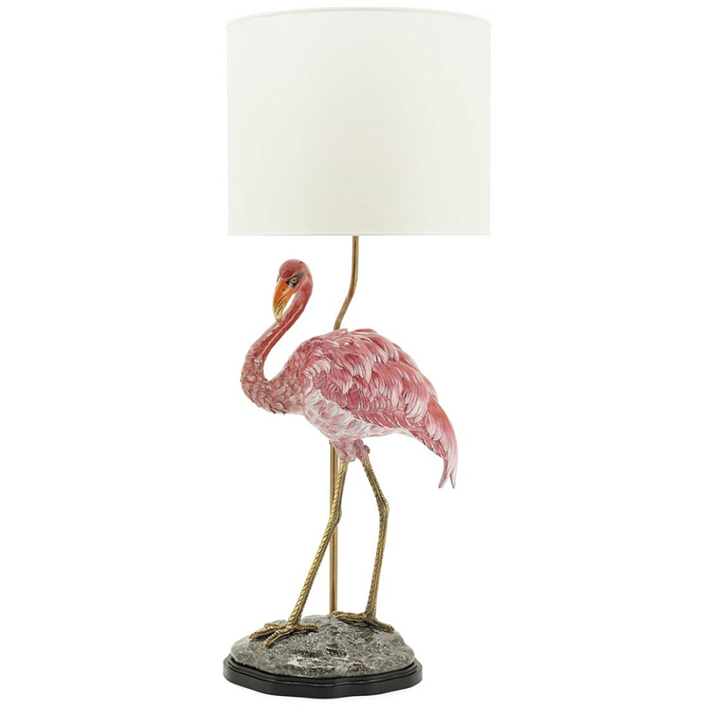 Настольная лампа ABHIKA LAMPTABLE FLAMINGO Розовый Золотой в Ижевске | Loft Concept 