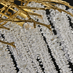 Люстра многоярусная с каркасом из металла и прозрачными подвесками FAIRYTREE Light варинант исполнения - 1 | Loft Concept в Ижевске