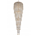 Люстра многоярусная каскадная с хрустальными подвесками Roul Crystal Light варинант исполнения - 6 | Loft Concept в Ижевске