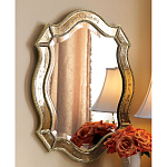 Зеркало настенное овальное в раме цвета шампань Mirror Splashes варинант исполнения - 1 | Loft Concept в Ижевске