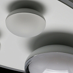 Потолочный светильник овальной формы белого цвета с 4-мя лампами Lunar Pebbles варинант исполнения - 11 | Loft Concept в Ижевске