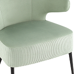 Современное мягкое кресло на металлических ножках Rakush Pistachio варинант исполнения - 6 | Loft Concept в Ижевске