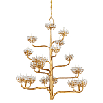 Люстра золотая в виде растения Golden Flower Glade варинант исполнения - 4 | Loft Concept в Ижевске