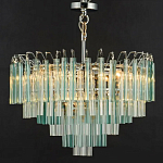 Дизайнерская люстра AQUA Blue Lagoon бирюзовое стекло несколько ярусов варинант исполнения - 6 | Loft Concept в Ижевске