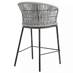 Стул барный с декоративным плетением на спинке и подлокотниках Chair Weave варинант исполнения - 3 | Loft Concept в Ижевске