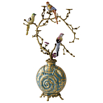Бронзовый подсвечник Птичий рай Flora варинант исполнения - 2 | Loft Concept в Ижевске