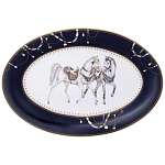 Сервиз обеденный из фарфора с изображением лошадей на 6 персон 23 предмета Porcelain Horse Set варинант исполнения - 2 | Loft Concept в Ижевске