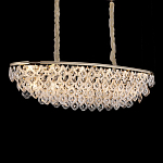 Люстра овальная с каскадом из подвесных прозрачных элементов Attractiveness варинант исполнения - 2 | Loft Concept в Ижевске