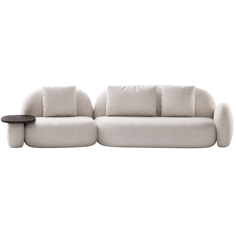 Модульный Диван Orus с овальным столиком  Молочный Орех в Ижевске | Loft Concept 