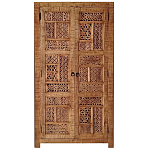 Этнический шкаф с орнаментом резьба из дерева Indian Antique Furniture варинант исполнения - 3 | Loft Concept в Ижевске