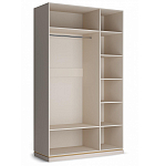 Шкаф трёхдверный с 1-ой зеркальной дверью Satin Furniture варинант исполнения - 3 | Loft Concept в Ижевске