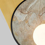 Бра с каменным диском в металлической раме Sandstone Painting варинант исполнения - 2 | Loft Concept в Ижевске