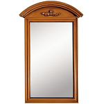 Настенное зеркало в деревянной раме орехового цвета Guirlande de Roses Walnut Color Mirror варинант исполнения - 1 | Loft Concept в Ижевске