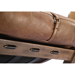 Двухместный диван Duncan винтажная коричневая кожа варинант исполнения - 3 | Loft Concept в Ижевске