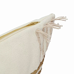 Чехол на подушку с вышивкой в виде геометрических узоров Beige Calista Rect варинант исполнения - 3 | Loft Concept в Ижевске