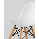 Пластиковый стул на ножках из массива бука Eames Small White варинант исполнения - 3 | Loft Concept в Ижевске