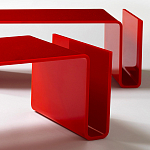 Дизайнерский кофейный стол Poltronova T01 Red Coffee Table варинант исполнения - 6 | Loft Concept в Ижевске