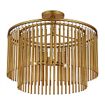 Потолочный светильник двухъярусный золотого цвета Metal Tentacles варинант исполнения - 2 | Loft Concept в Ижевске