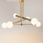 Люстра со стеклянными вставками Helios варинант исполнения - 2 | Loft Concept в Ижевске