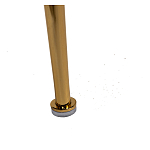 Стул велюровый хаки на золотистых металлических ножках Vendramin Chair варинант исполнения - 6 | Loft Concept в Ижевске