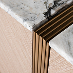 Тумба под телевизор с мраморной столешницей Uniqueness Marble варинант исполнения - 3 | Loft Concept в Ижевске