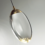 Подвесной светильник с плафоном в форме капли Crystal Transparent Drop варинант исполнения - 2 | Loft Concept в Ижевске