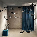 Бра с поворотным плафоном Aracea Black Wall Lamp варинант исполнения - 4 | Loft Concept в Ижевске